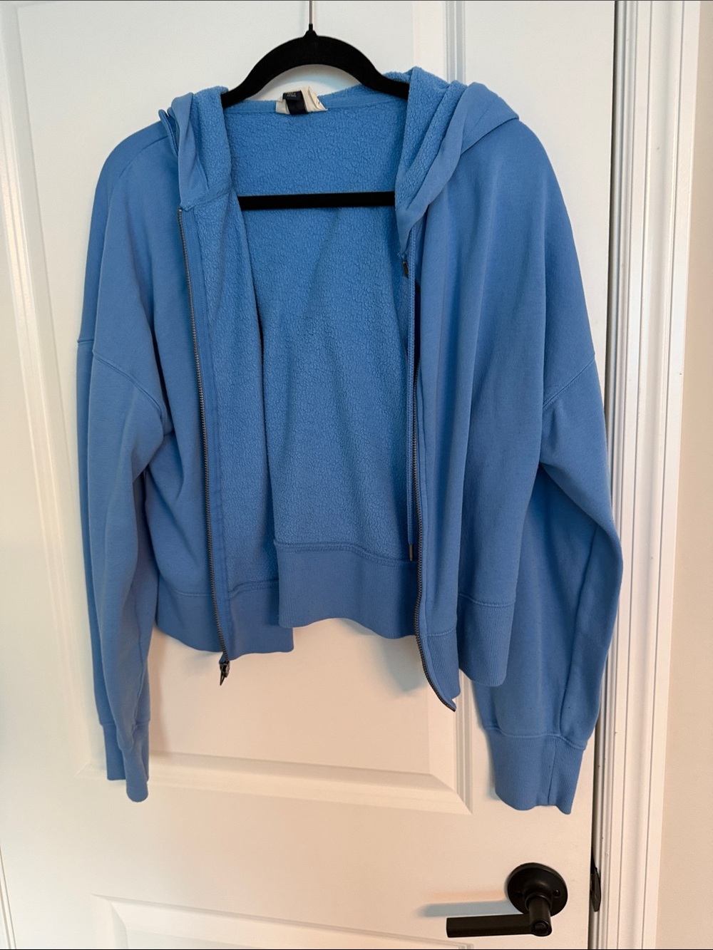 Universal Thread Light Blue Hooded Zip-Up Sweater